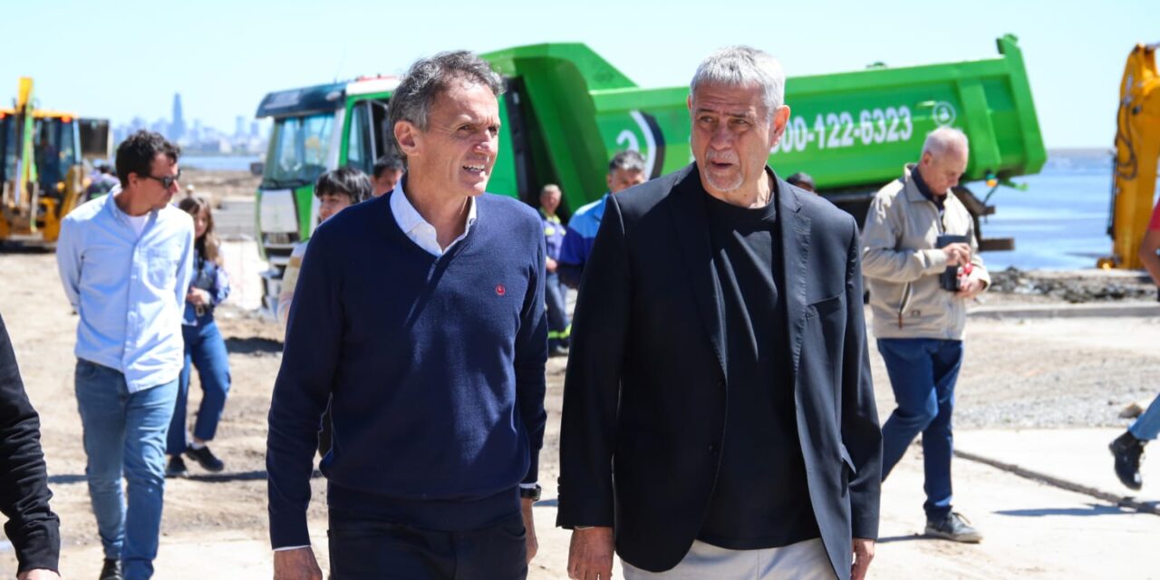 Ferraresi y Katopodis recorrieron obras en Avellaneda