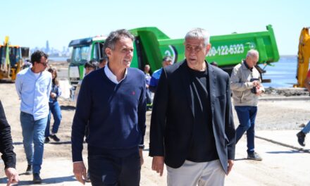 Ferraresi y Katopodis recorrieron obras en Avellaneda