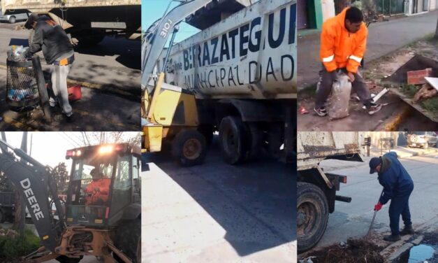 Continúan los operativos municipales de limpieza en Berazategui