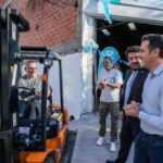 Julián Álvarez y el ministro Mena presentaron el Polo Productivo de Inclusión Social Lanús