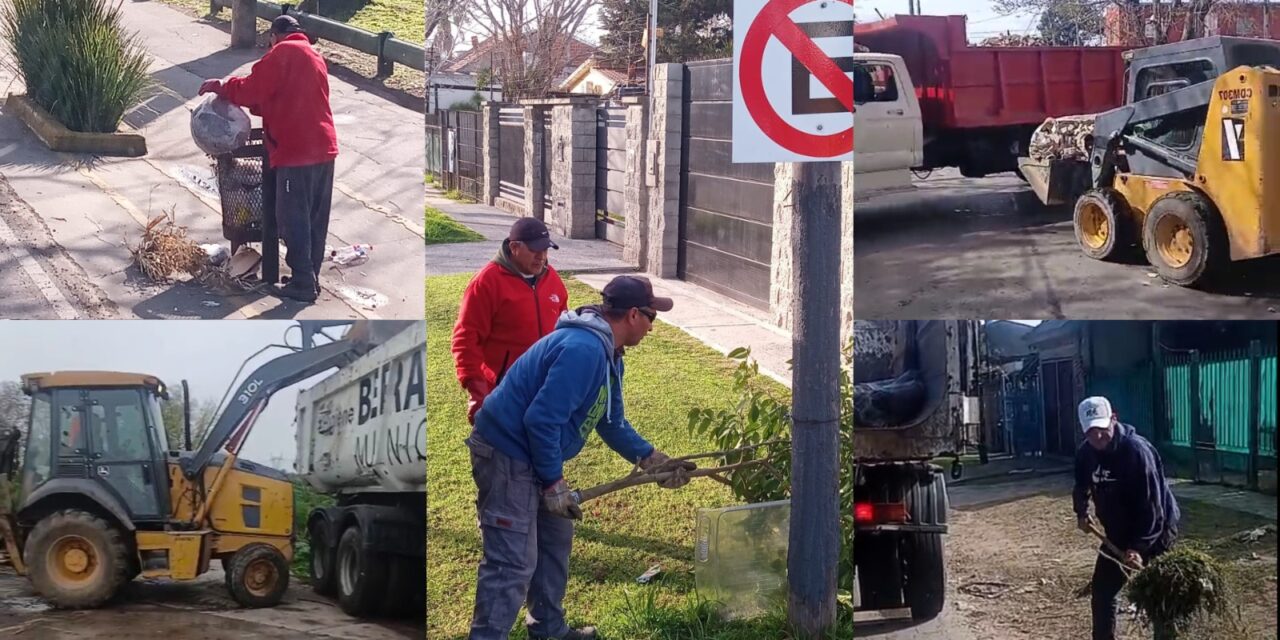 Operativos de limpieza en distintos barrios de Berazategui