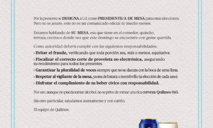 Cervecería Quilmes invita a disfrutar de su variedad Sin Alcohol a $1 durante la veda electoral