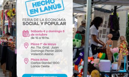 Lanús Gobierno hará una nueva edición de la Feria de la Economía Social y Popular “Hecho en Lanús”