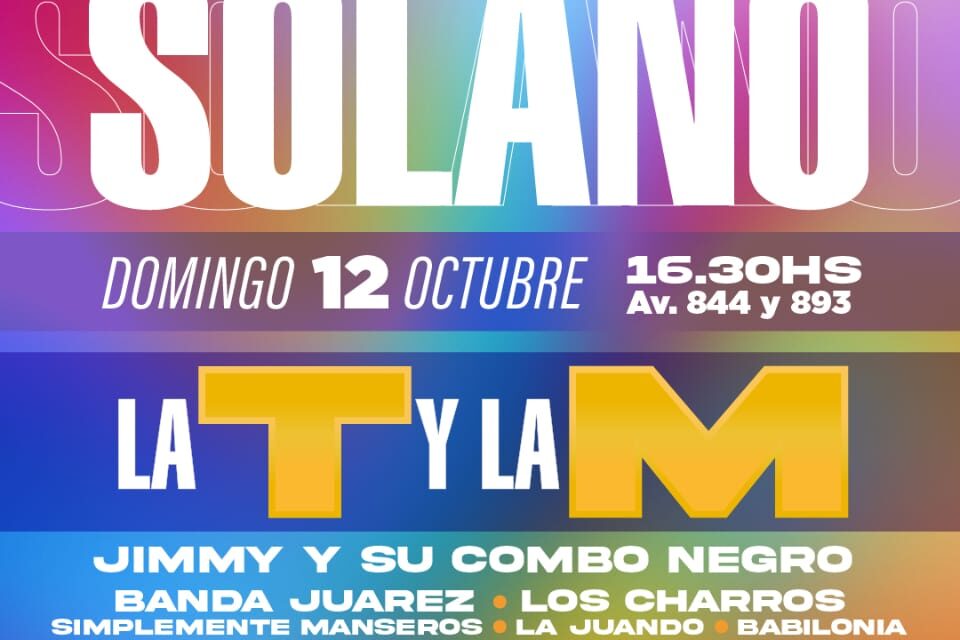 Solano cumple 76 años y lo celebra con todo: Desfile, Ferias y un cierre musical con todo