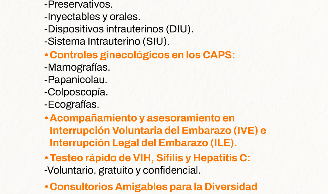 Servicios gratuitos para cuidar la salud sexual integral de los vecinos de Berazategui