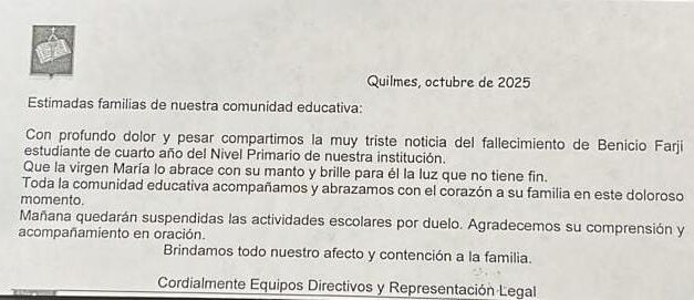 Falleció Benicio, quien estaba en estado crítico luego de un accidente en un gimnasio