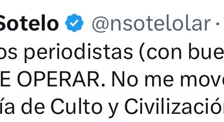 Sotelo salió a matar rumores