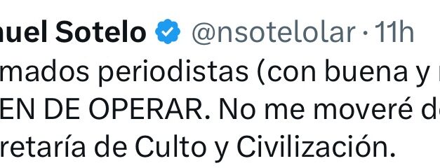 Sotelo salió a matar rumores