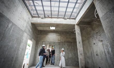 Avanza la obra de la nueva Comisaria de Don Bosco: Mayra visitó los trabajos