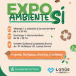 Lanús Gobierno realizará una nieva "Expo Ambienta Sí"