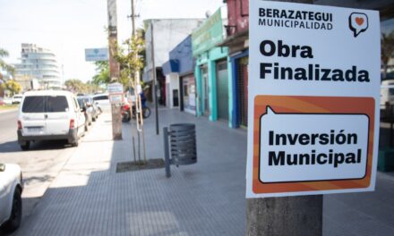 Con fondos municipales, finalizó la renovación del espacio público en Avenida Calchaquí en Berazategui