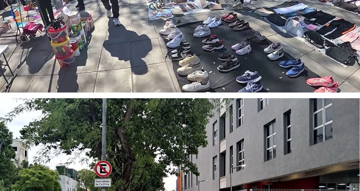 CABA: La Ciudad desalojó a mil manteros que ocupaban el Parque Alberdi y la avenida Lisandro de la Torre en Mataderos