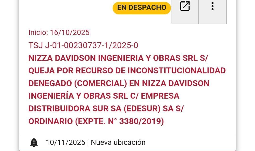 El Tribunal Superior de Justicia de CABA decidirá sobre la indexación de deudas en el Caso Nizza Davidson