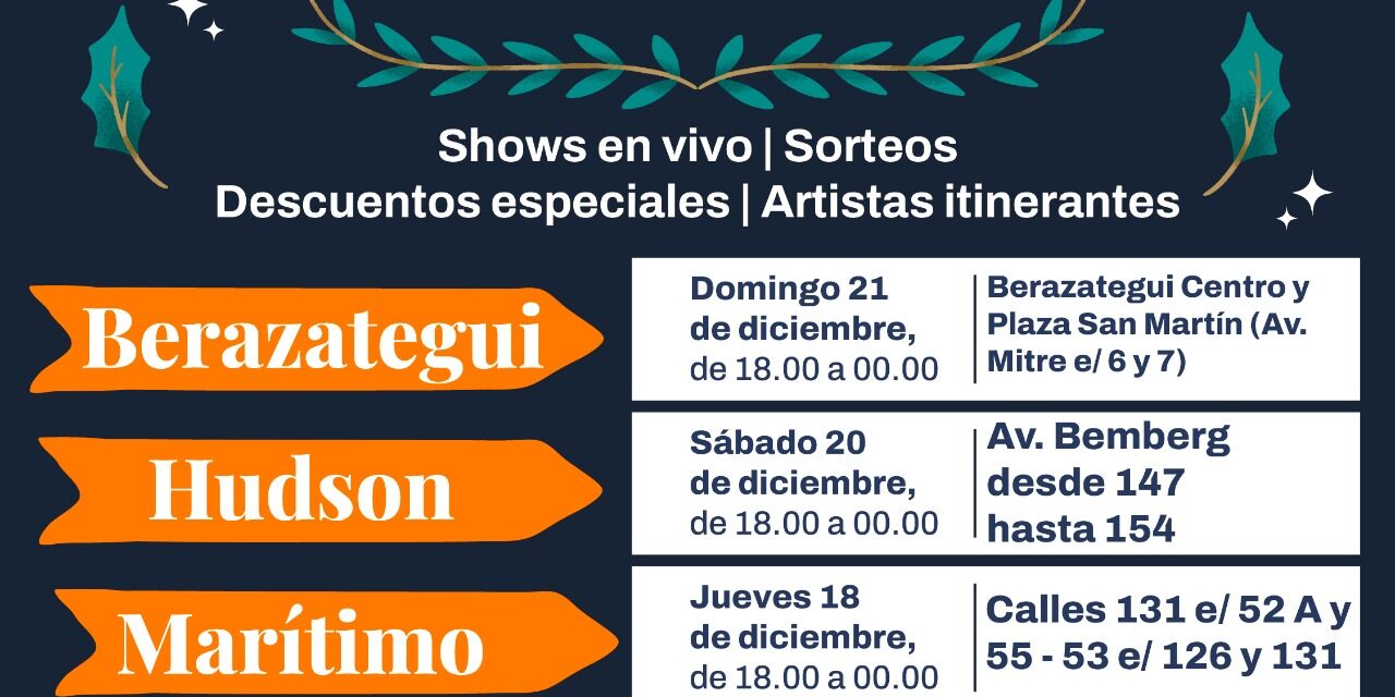 Berazategui: Descuentos, shows y sorteos en "La Noche de las Localidades”