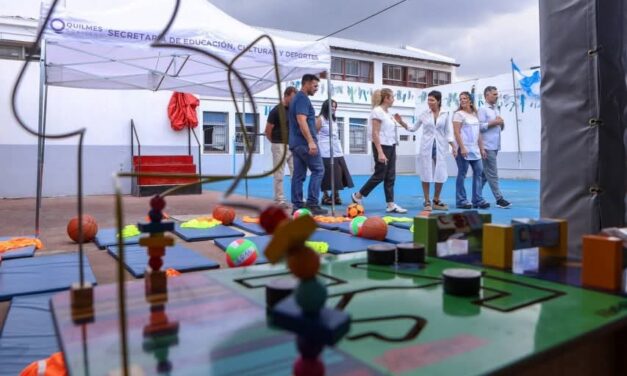 Mayra supervisó obras realizadas con aportes de "Quilmes Coopera"