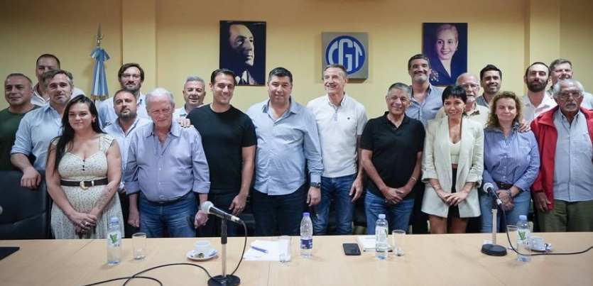 Frente a la reforma laboral del Gobierno de Milei, Mayra Mendoza participó de encuentro de la CGT