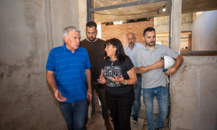 El intendente Balor supervisó la construcción de la Escuela Técnica Profesional N° 1 de Berazategui