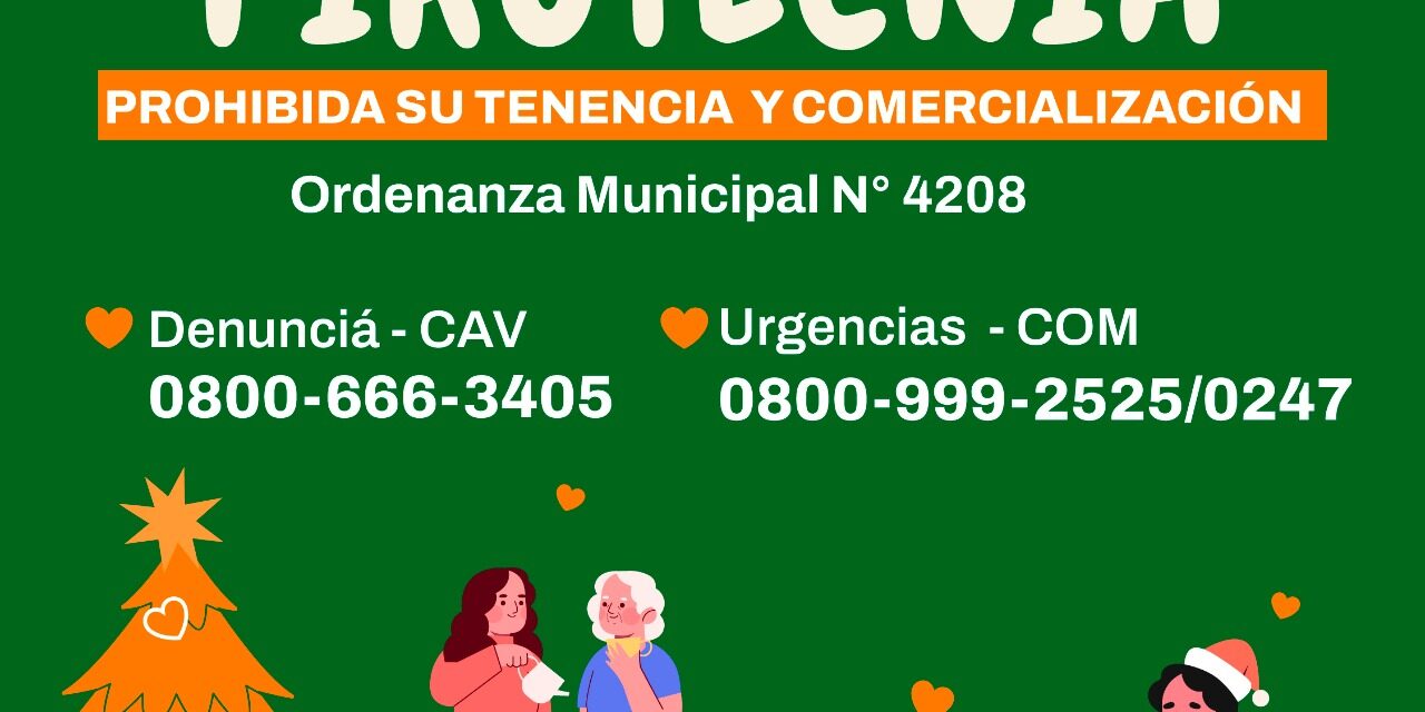 Medida extrema: En Berazategui está prohibida la tenencia y la comercialización de pirotecnia