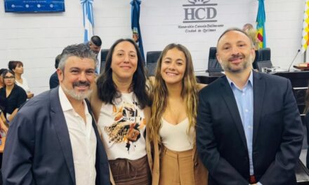 Diputada provincial no quiso faltar a la ceremonia de asunción de concejales