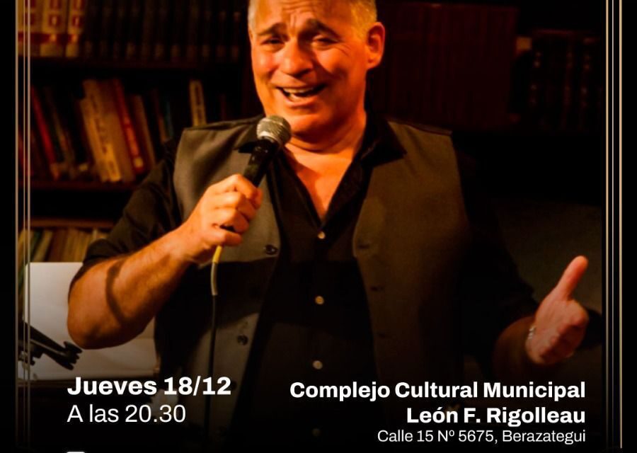 El tango de Guillermo Conigliaro otra vez llega a Berazategui