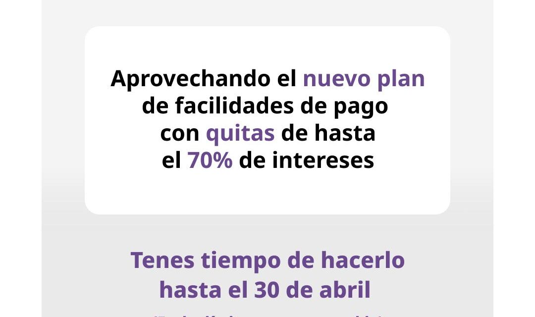 Tasas / ARQUI: Lanzaron en Quilmes beneficios y planes de pago con descuentos de hasta el 70%