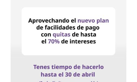 Tasas / ARQUI: Lanzaron en Quilmes beneficios y planes de pago con descuentos de hasta el 70%