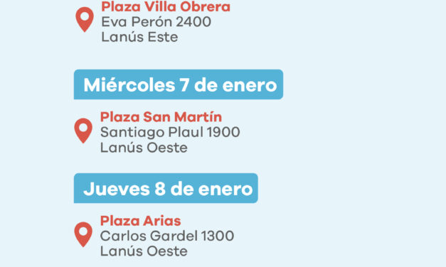 Se viene otra edición del programa “Plazas Saludables” en Lanús