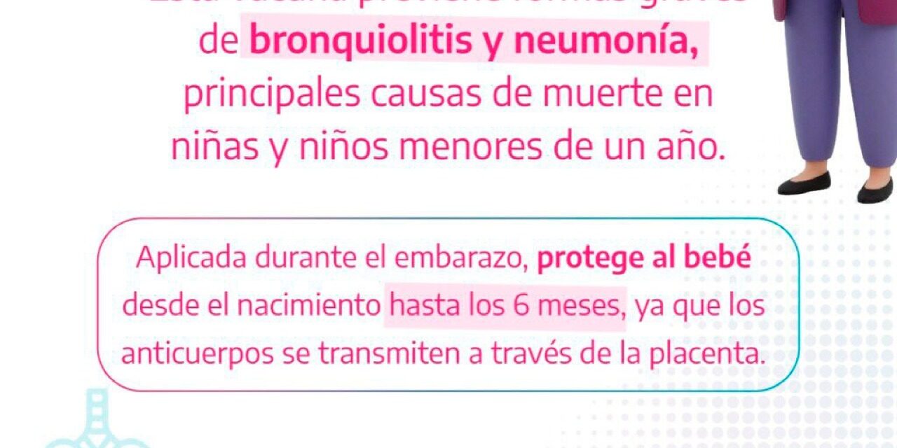 Comenzó en Berazategui la Campaña de Vacunación contra el Virus Sincicial Respiratorio