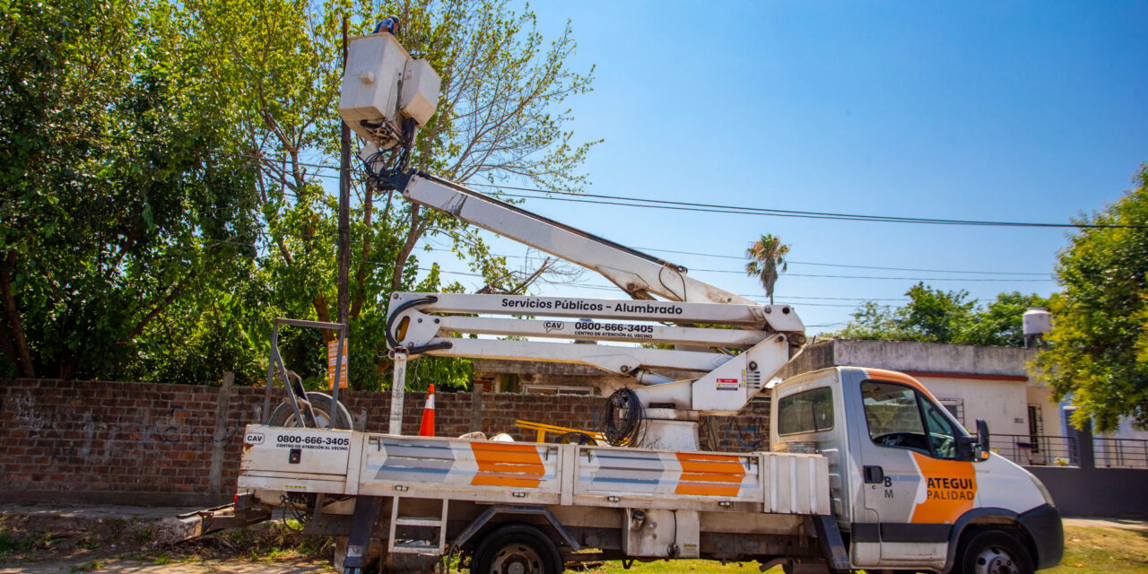 Continúa el recambio de luminarias en Berazategui