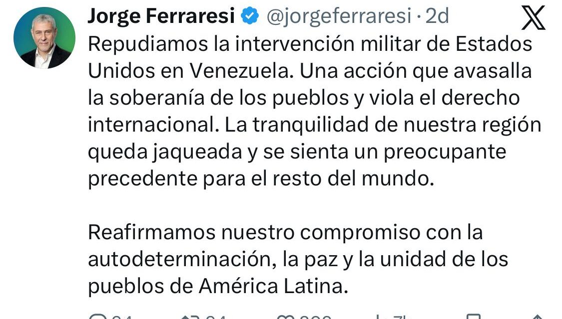Así se expresó la política regional ante la intervención de EEUU y la captura de Maduro