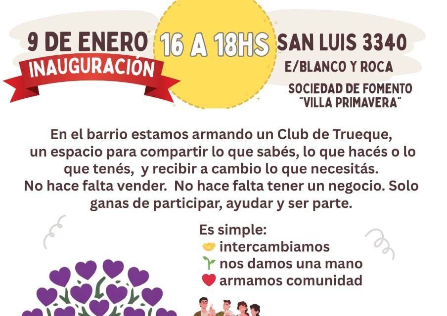 El Trueque en tu Barrio": Abre otro NODO en Quilmes, lo que demuestra la crisis en varios sectores.