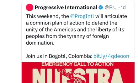 Mayra Mendoza en Colombia en un Foro Internacional Progresista