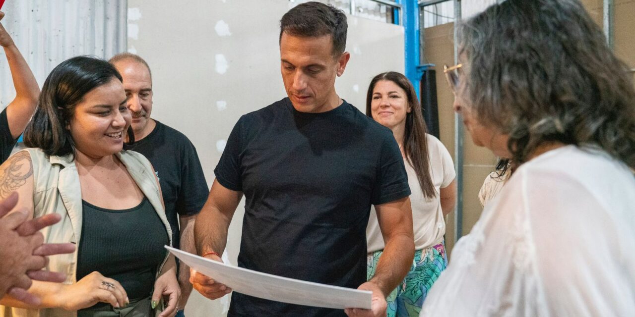 "Trabajos históricos": Julián Alvarez recorrió las obras del Centro Profesional 401 de Lanús