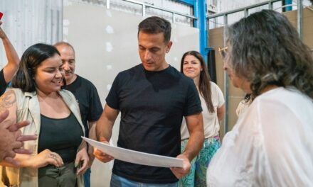 "Trabajos históricos": Julián Alvarez recorrió las obras del Centro Profesional 401 de Lanús