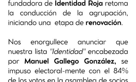 Tras más de 20 años, la linea fundadora de Identidad Roja retomó la conducción de la agrupación iniciando una etapa de renovación