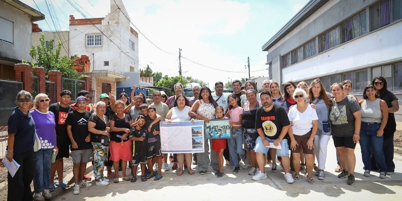 Arrancó la obra de 13 nuevos asfatos en los Barrios Santa María - IAPI y La Loma de Bernal OEste