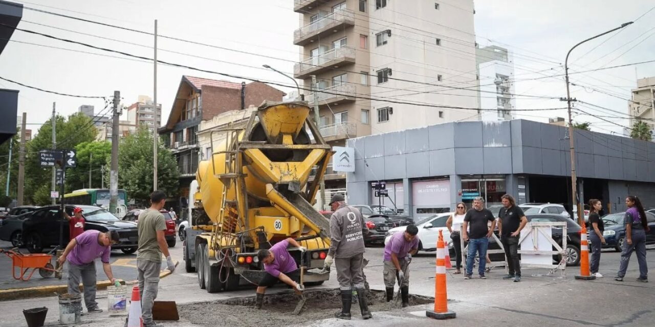 Trabajos de bacheo en hormigón en Quilmes Centro