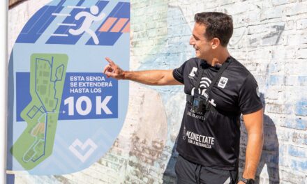 Julián Alvarez recorrió la segunda etapa de obra de la nueva senda histórica del Parque Central Las Colonias