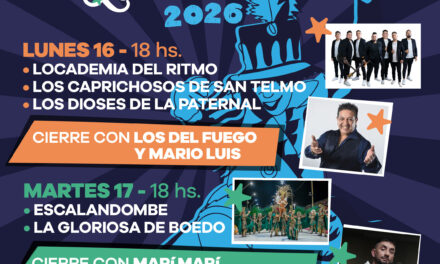 Carnavales en Lanús con Los Del Fuego, Mario Luis, Marí Marí y Román El Original, entre otros.