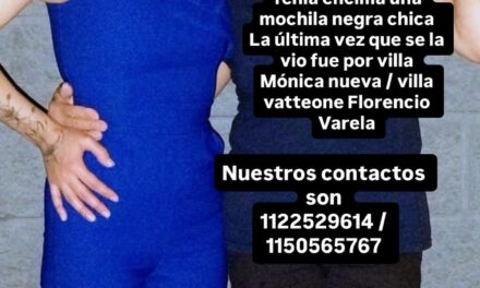 Búsqueda contrareloj de una chica en Varela