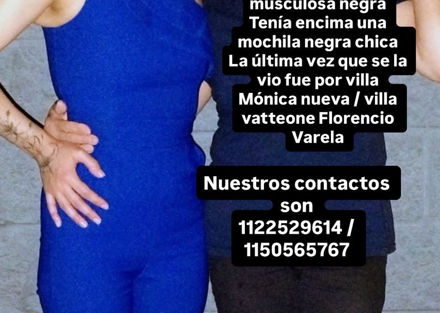 Búsqueda contrareloj de una chica en Varela