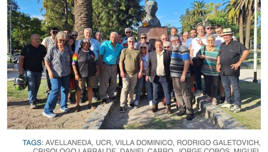La UCR Avellaneda homenajeó a Crisólogo Larralde y cuestionó la reforma laboral