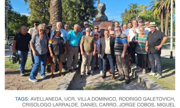 La UCR Avellaneda homenajeó a Crisólogo Larralde y cuestionó la reforma laboral