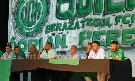 Nuevo mandato de Adrián Pérez al frente de la UOM Quilmes-Berazategui-Varela