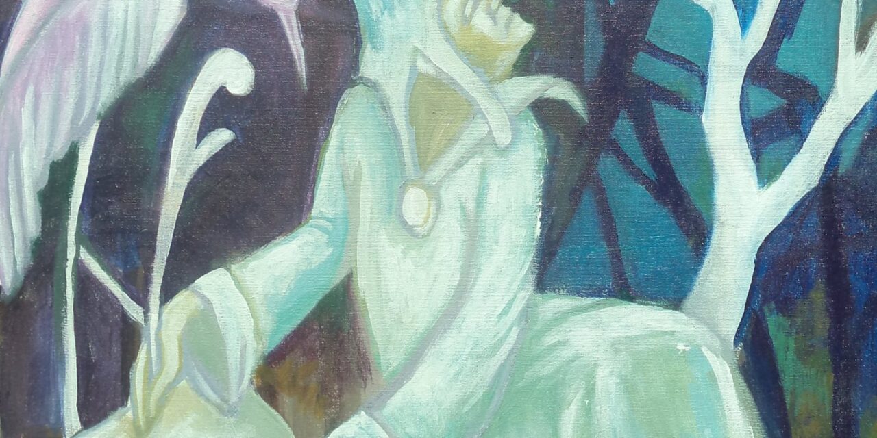 Rocke Oviedo expone sus pinturas en la Facultad de Ciencias Económicas de Lomas de Zamora