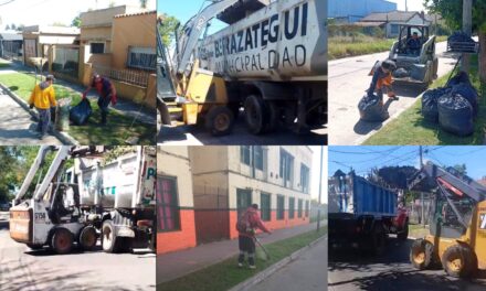 Diferentes operativos de limpieza urbana en distintos puntos de Berazategui