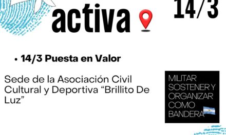 Este sábado, Jornada "Memoria Activa" en Florencio Varela