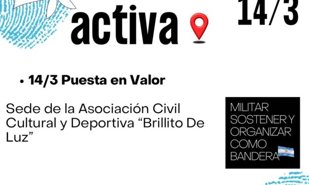 Este sábado, Jornada "Memoria Activa" en Florencio Varela