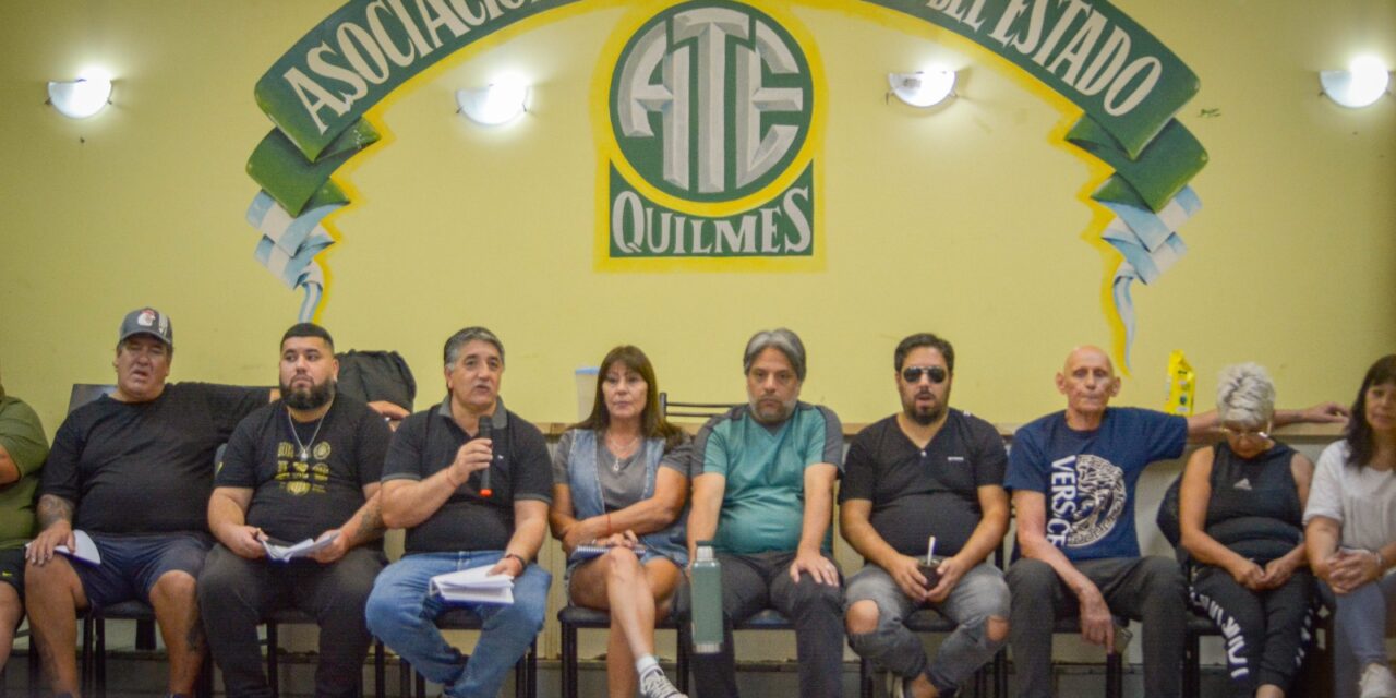 Con un fuerte respaldo a la conducción, la Verde ANUSATE de ATE Quilmes realizó un masivo plenario de la militancia