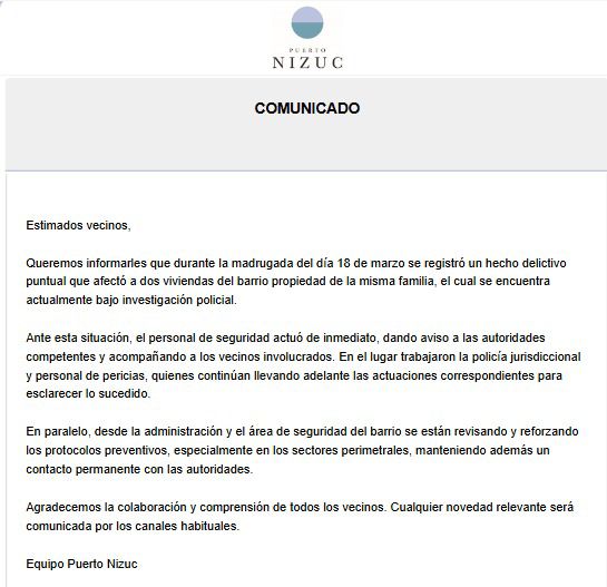 Puerto Nizuc y la seguridad del barrio cerrado se desentiende del golpe comando: Rejas cortadas y sin ningún tipi de alarmas
